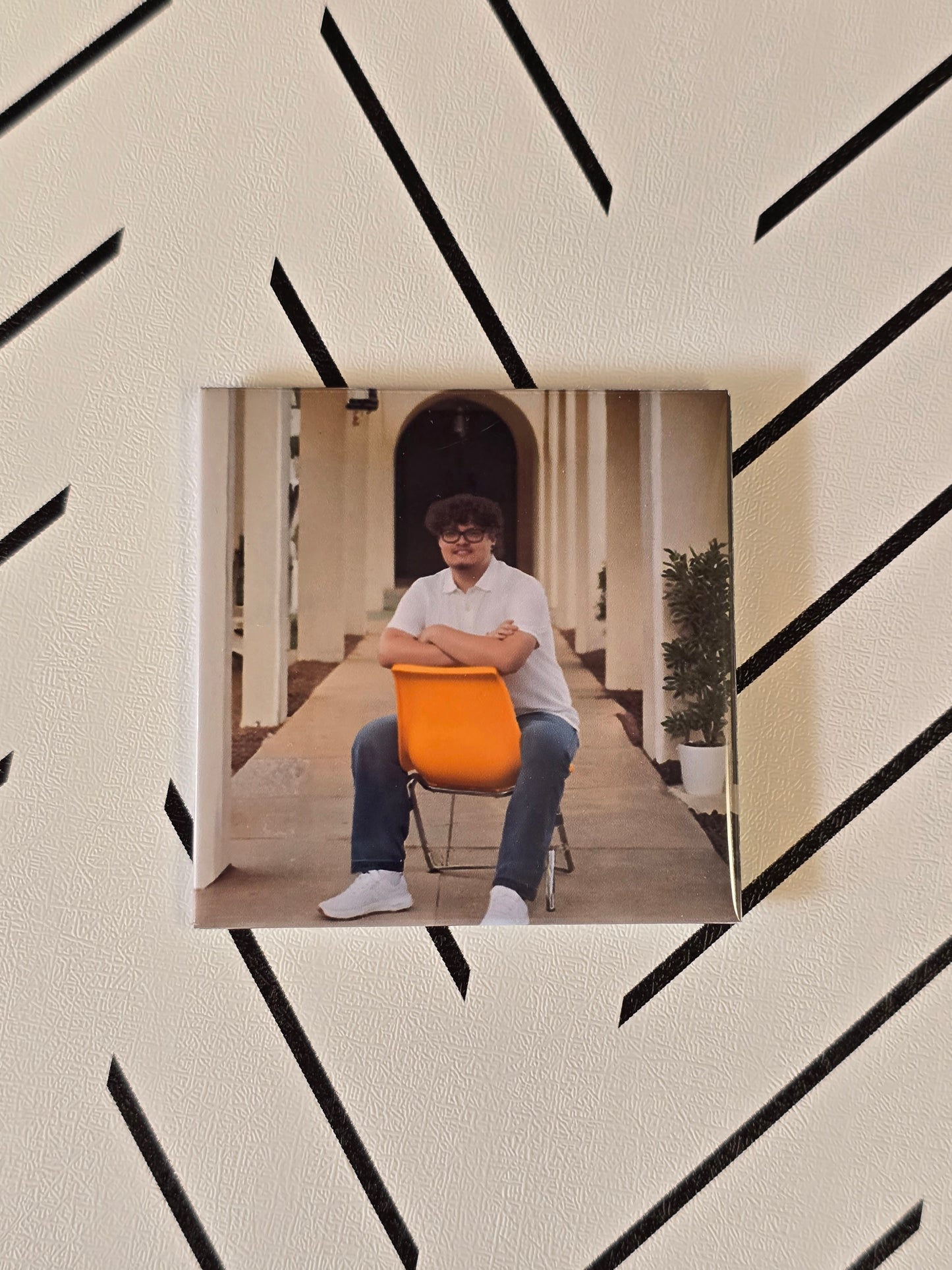 1 - 2.5 inch square photo magnet