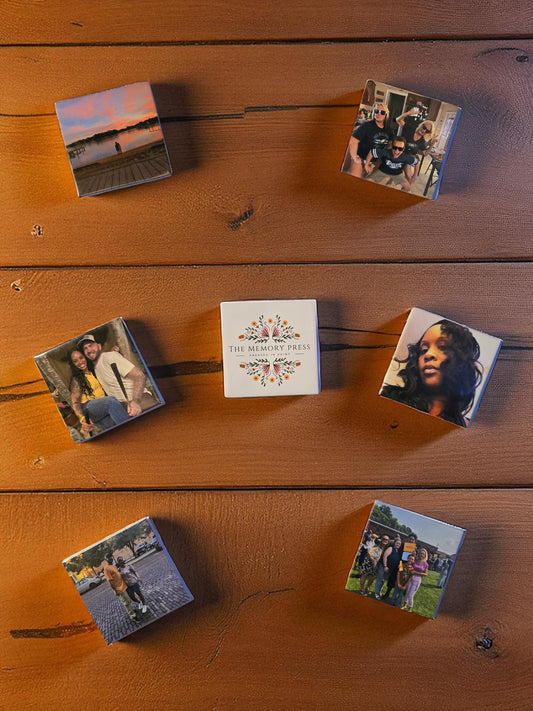 6 - 2.5 inch x 2.5 inch photo magnets