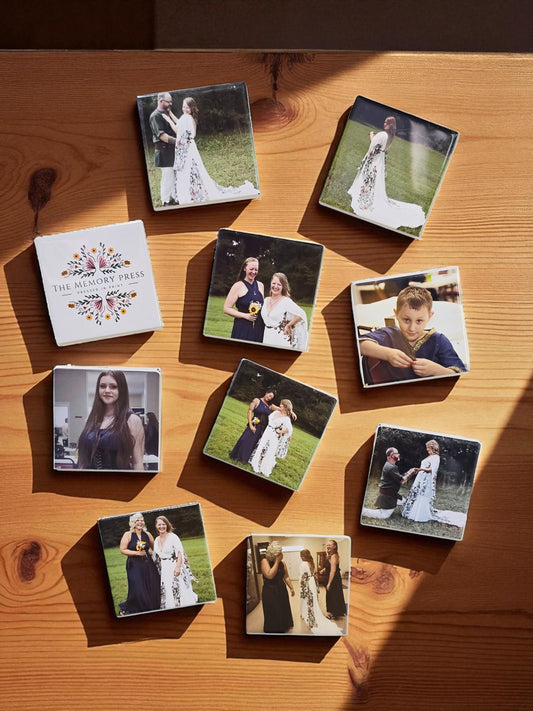 9 - 2.5 inch x 2.5 inch photo magnets